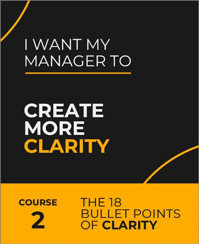 Course 2: Create More Clarity — The 18 Bullet Points of Clarity