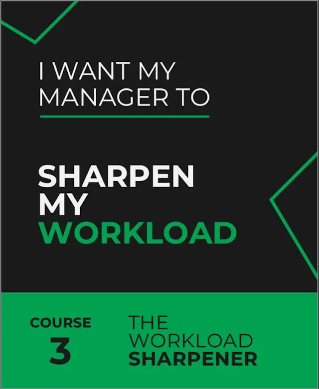 Course 3: Sharpen My Workload — The Workload Sharpener